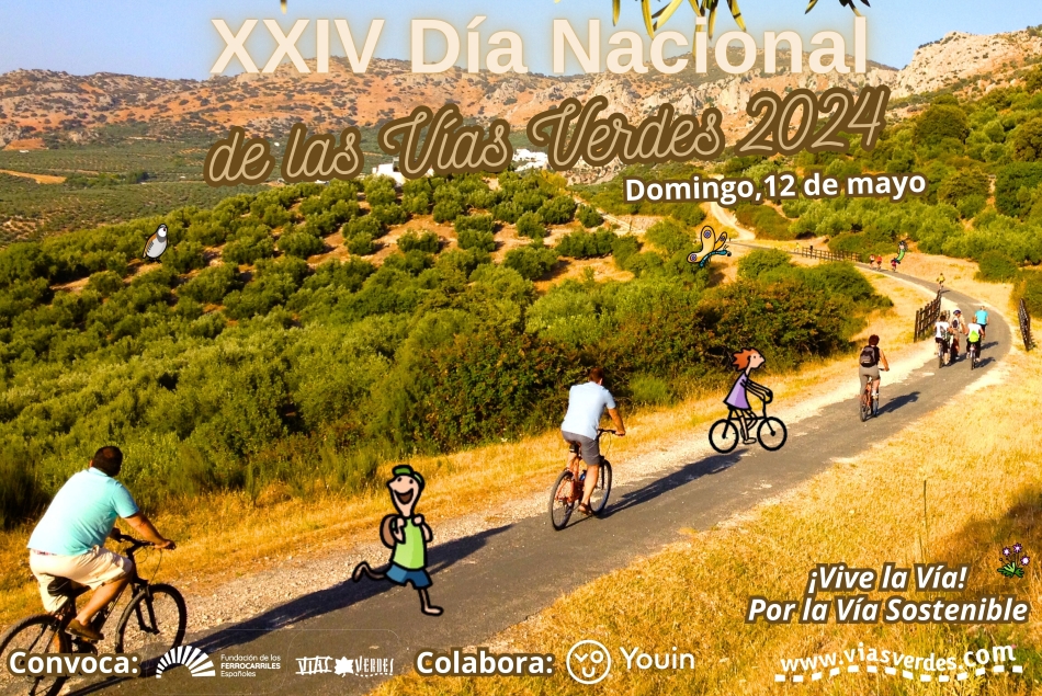 Se convoca el XXIV Día Nacional de las Vías Verdes 2024, este año bajo el lema “por la vía sostenible”